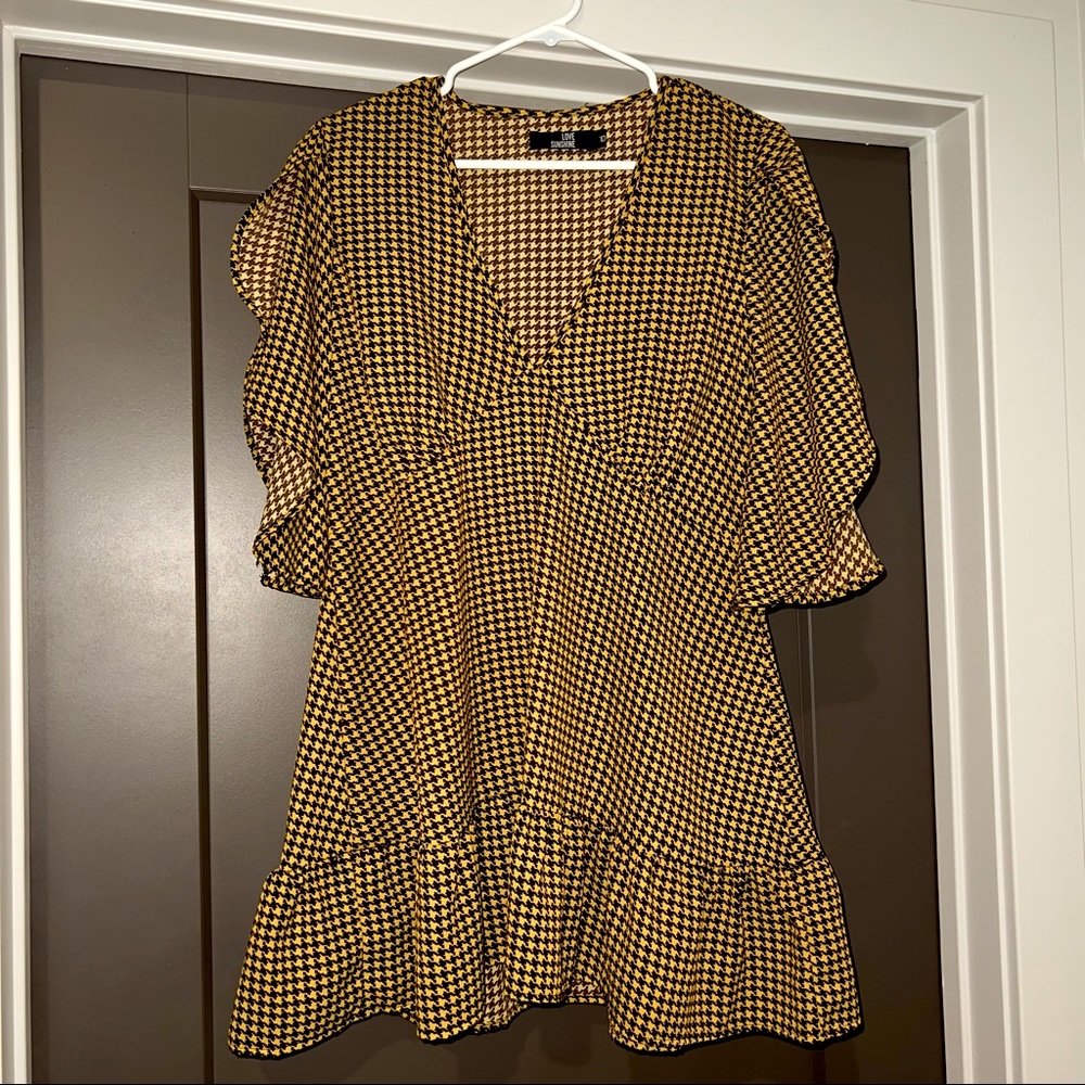 Nasty Gal Ruffle Printed Mini Dress